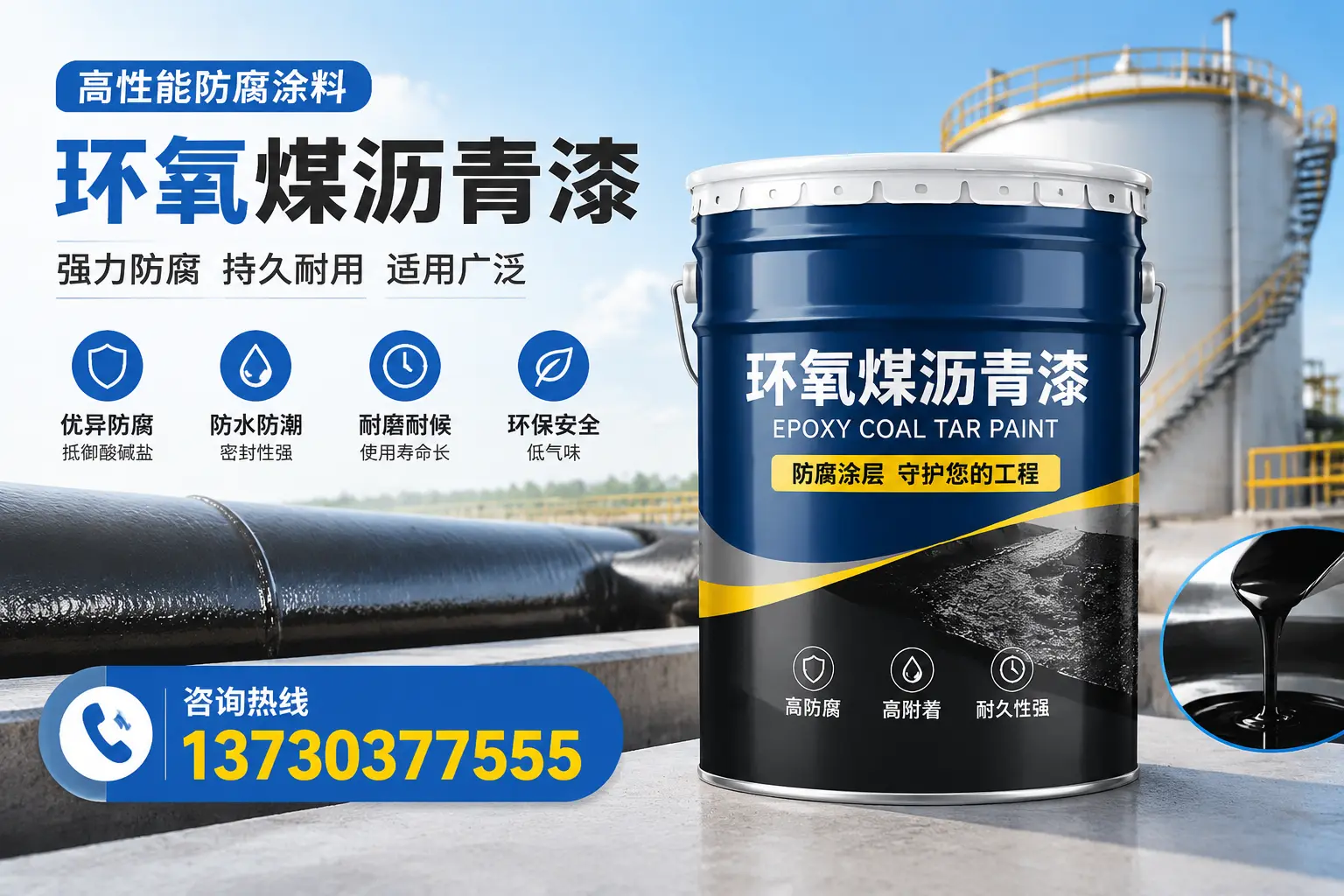 环氧煤沥青漆的耐久性分析,适合南平的使用场景